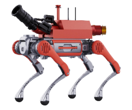 Robot czworonożny AI Unitree Robot strażacki XY-F2-M40 (armatka wodna)
